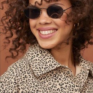 H&M Leopard Twill Jacket - Large NWT